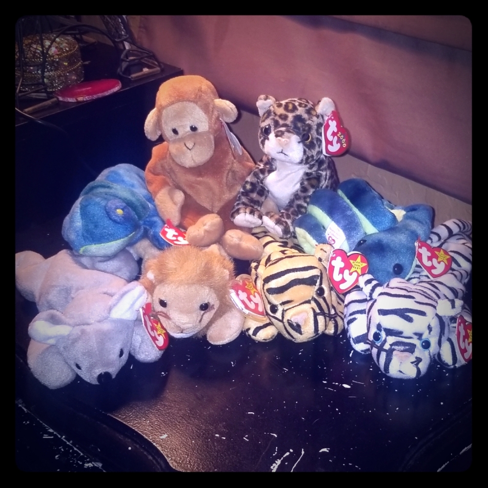 Jungle Themed TY Beanie Baby Bundle